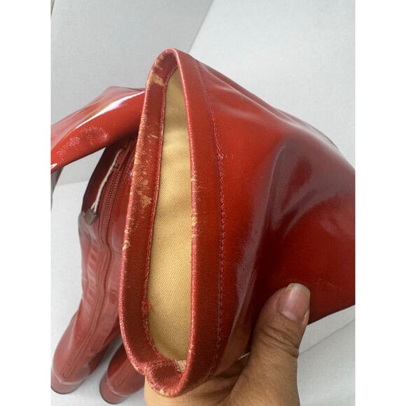 Valentino Garavani Atelier Patent Leather Over-The-Knee Boots Red boots sz 36 - Picture 4 of 9